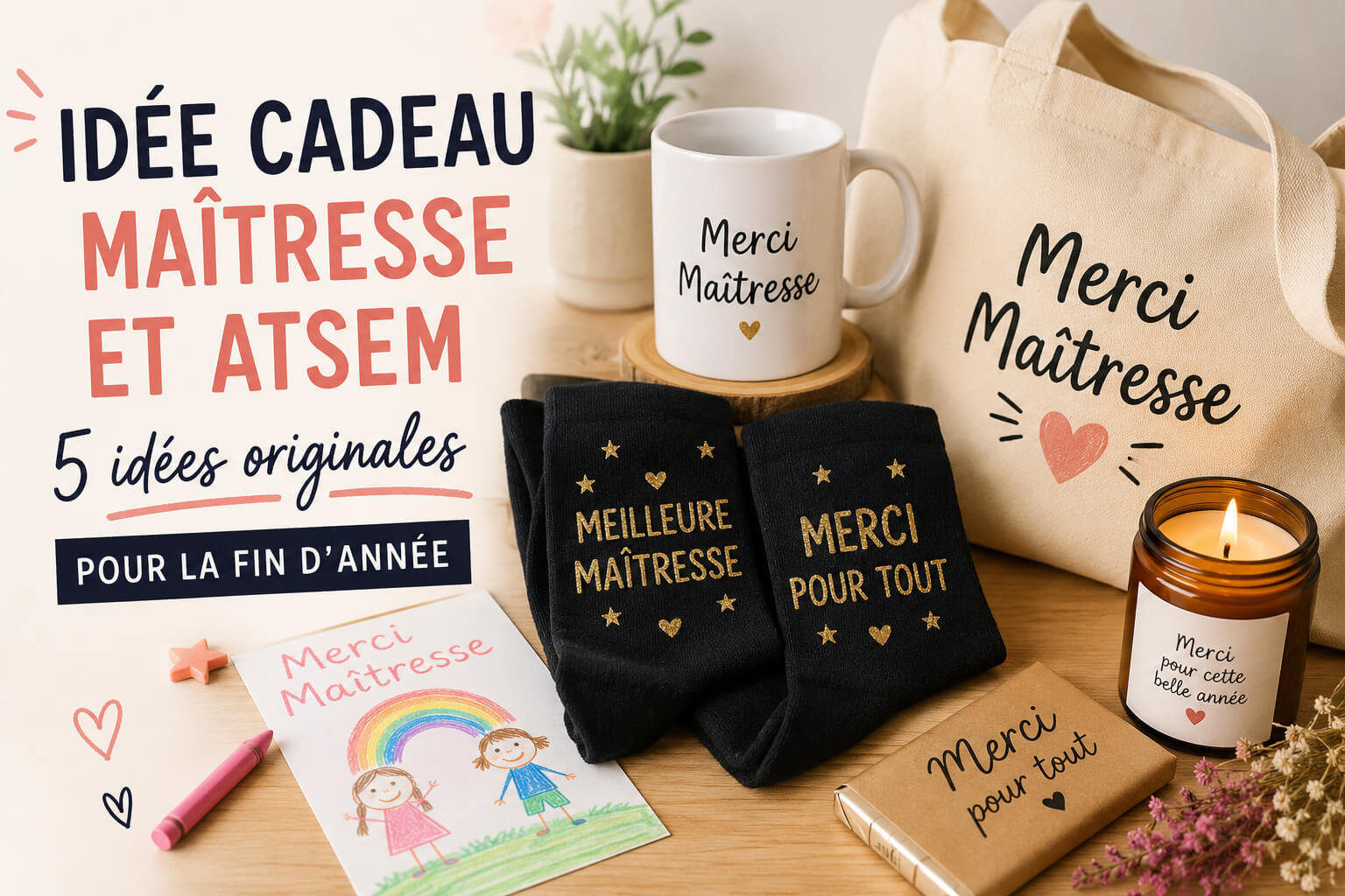 Idée cadeau maîtresse et ATSEM : 5 cadeaux originaux qui font vraiment plaisir