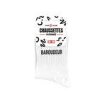 chaussettes homme baroudeur blanc