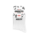 chaussettes homme insolent blanc