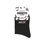 chaussettes homme insolent noir