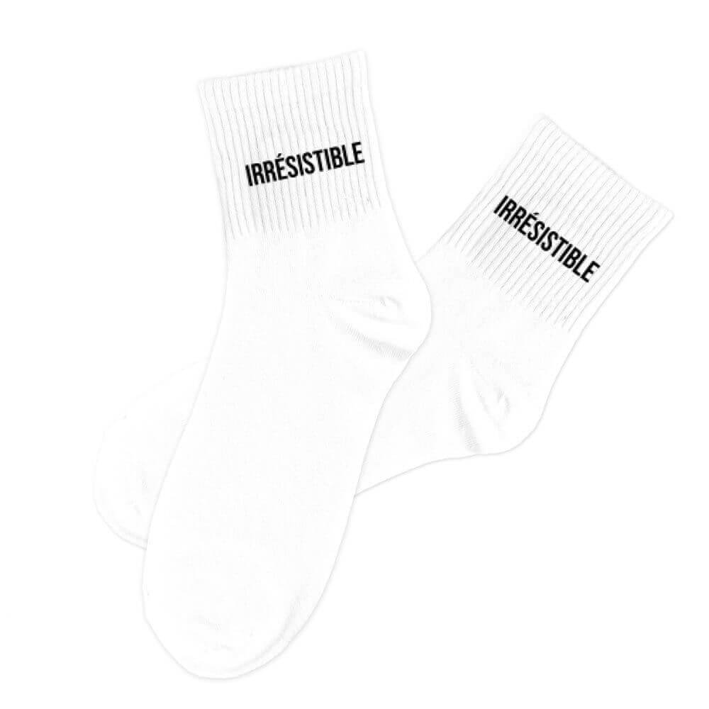 chaussettes irrésistible blanc pour homme