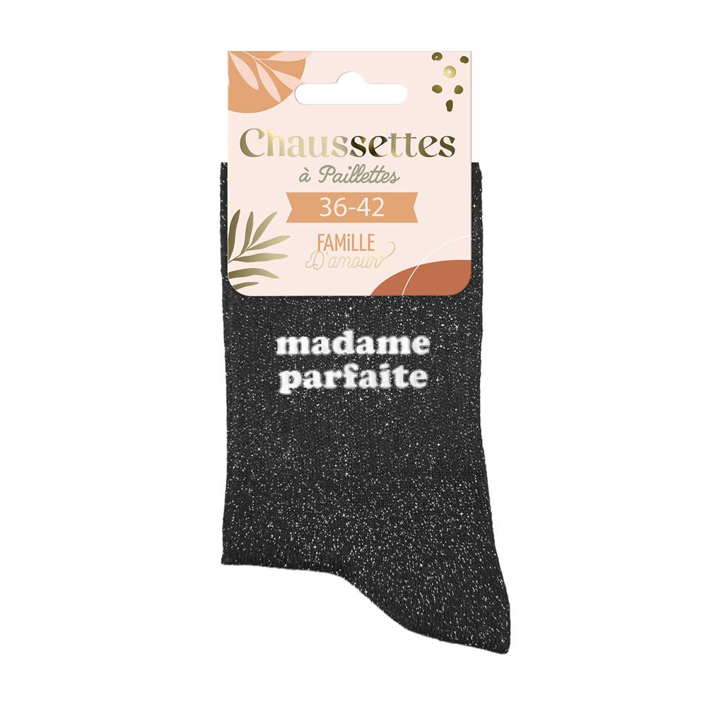 Chaussettes à paillettes Madame parfaite