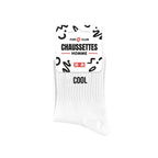 chaussettes à message Cool blanc homme