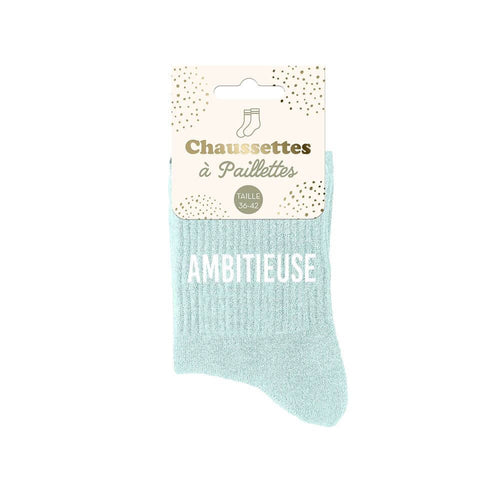 Chaussettes paillettes ambitieuse