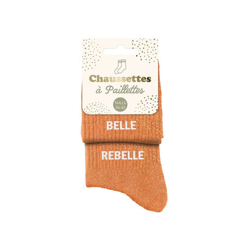 chaussettes paillettes belle rebelle duo
