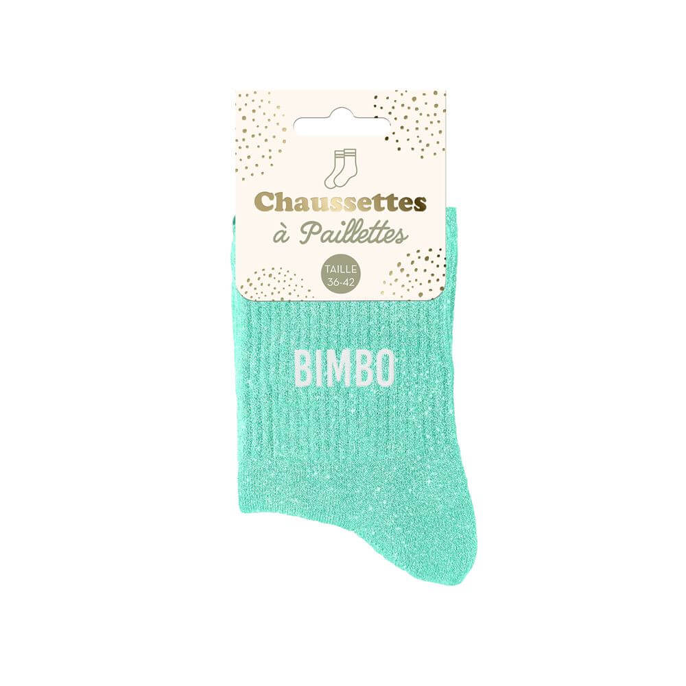 chaussettes à paillettes bimbo