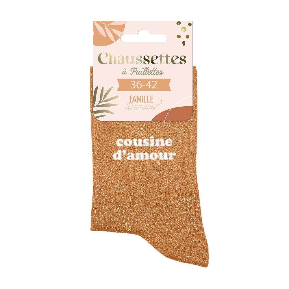Chaussettes à paillettes Cousine D'amour