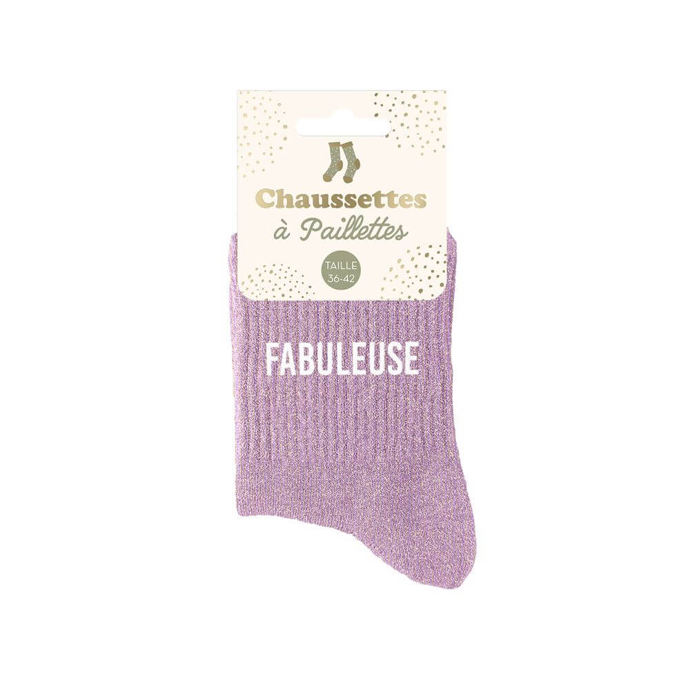 chaussettes à paillettes fabuleuse