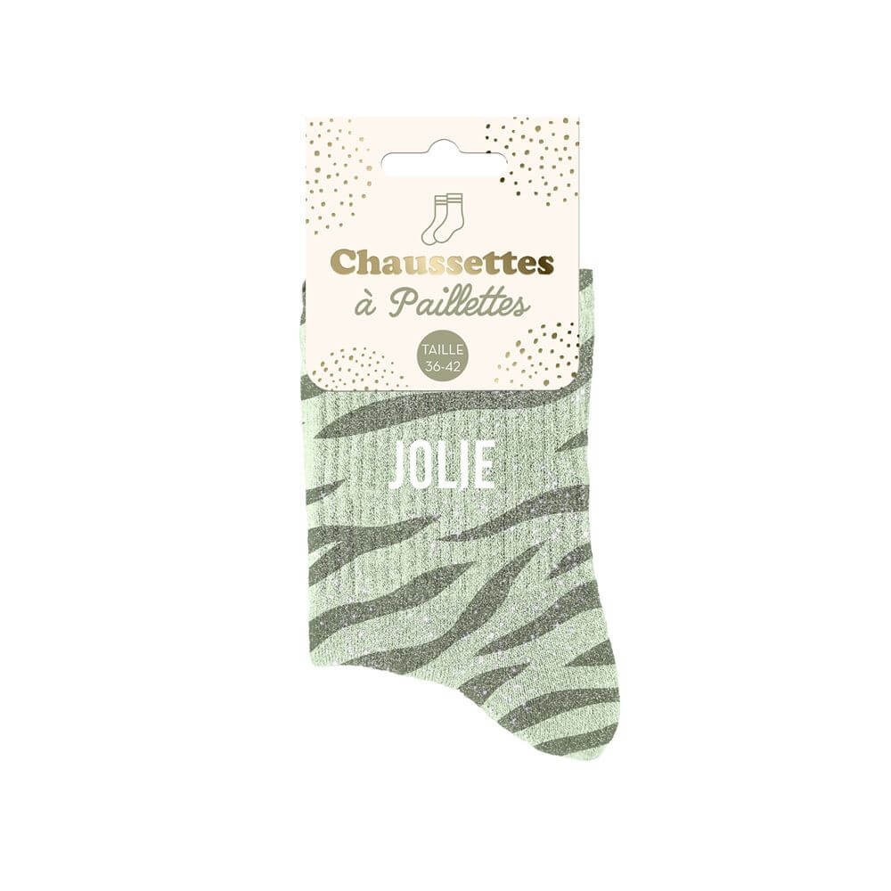 chaussettes à paillettes jolie