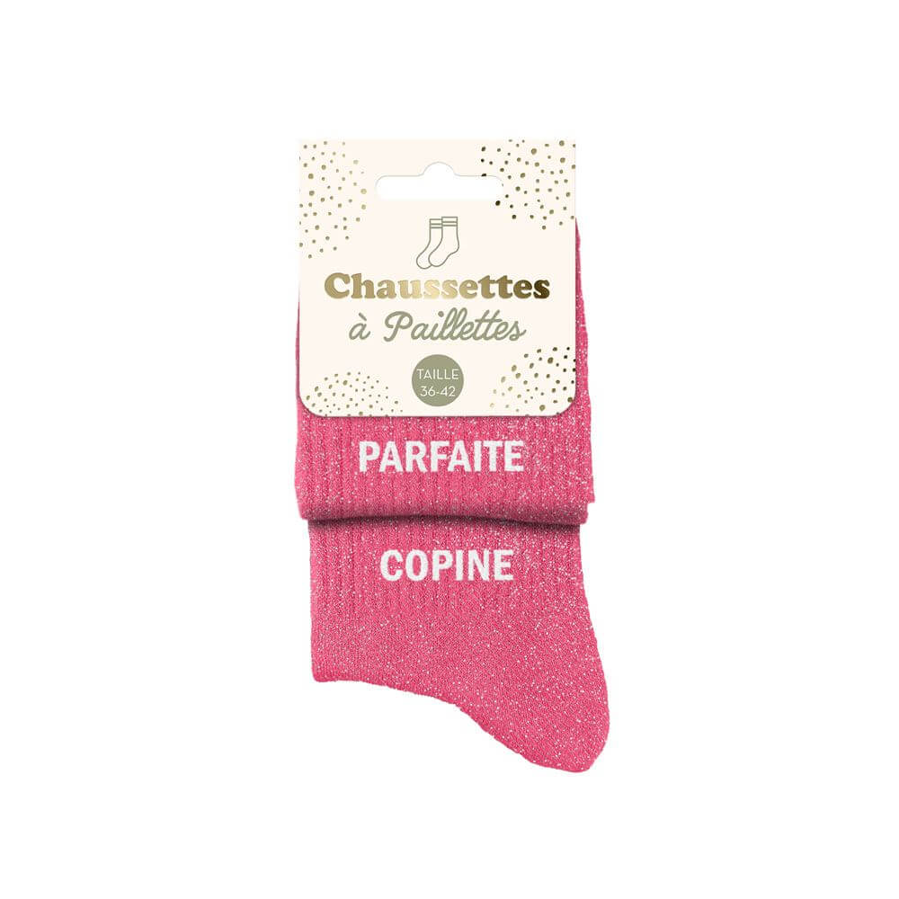 chaussettes à paillettes parfaite copine duo