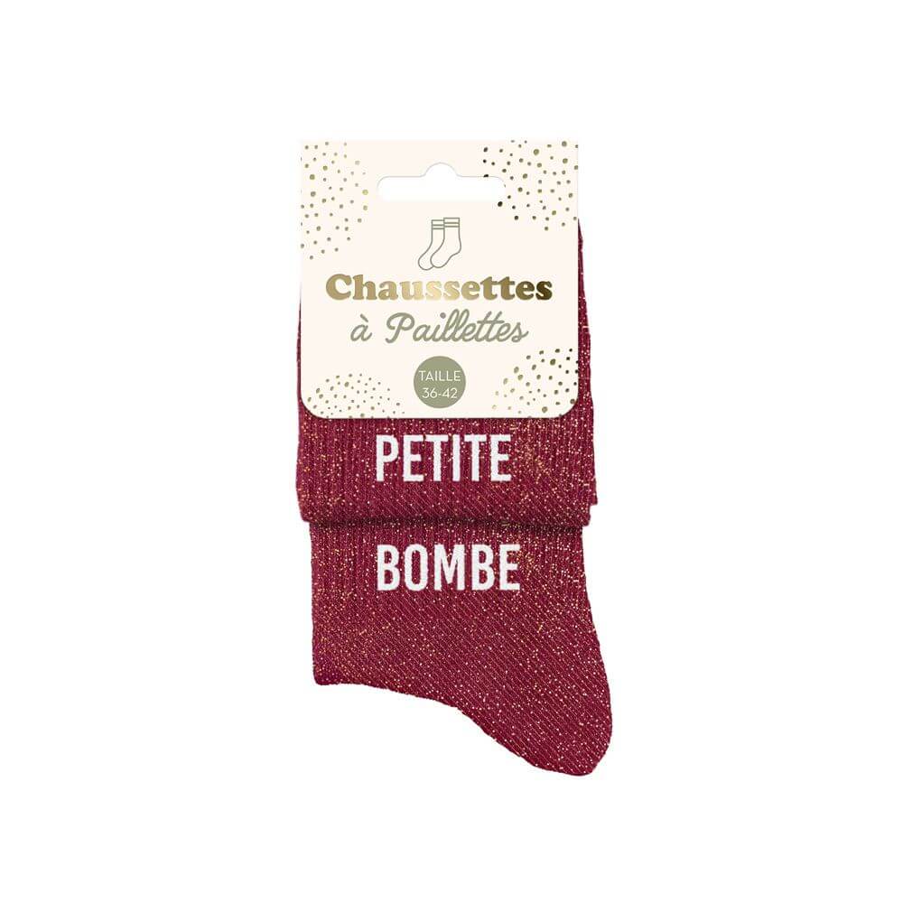 chaussettes paillettes petite bombe