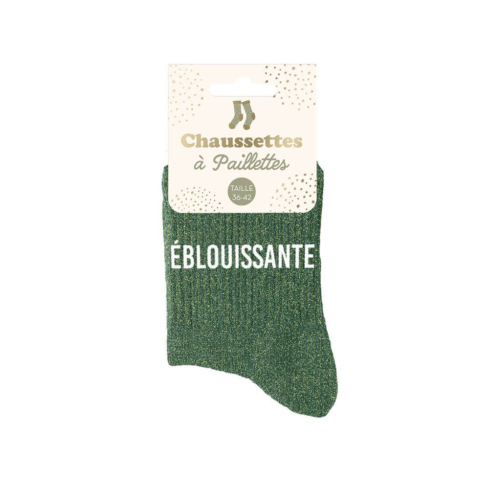 chaussettes paillettes éblouissante