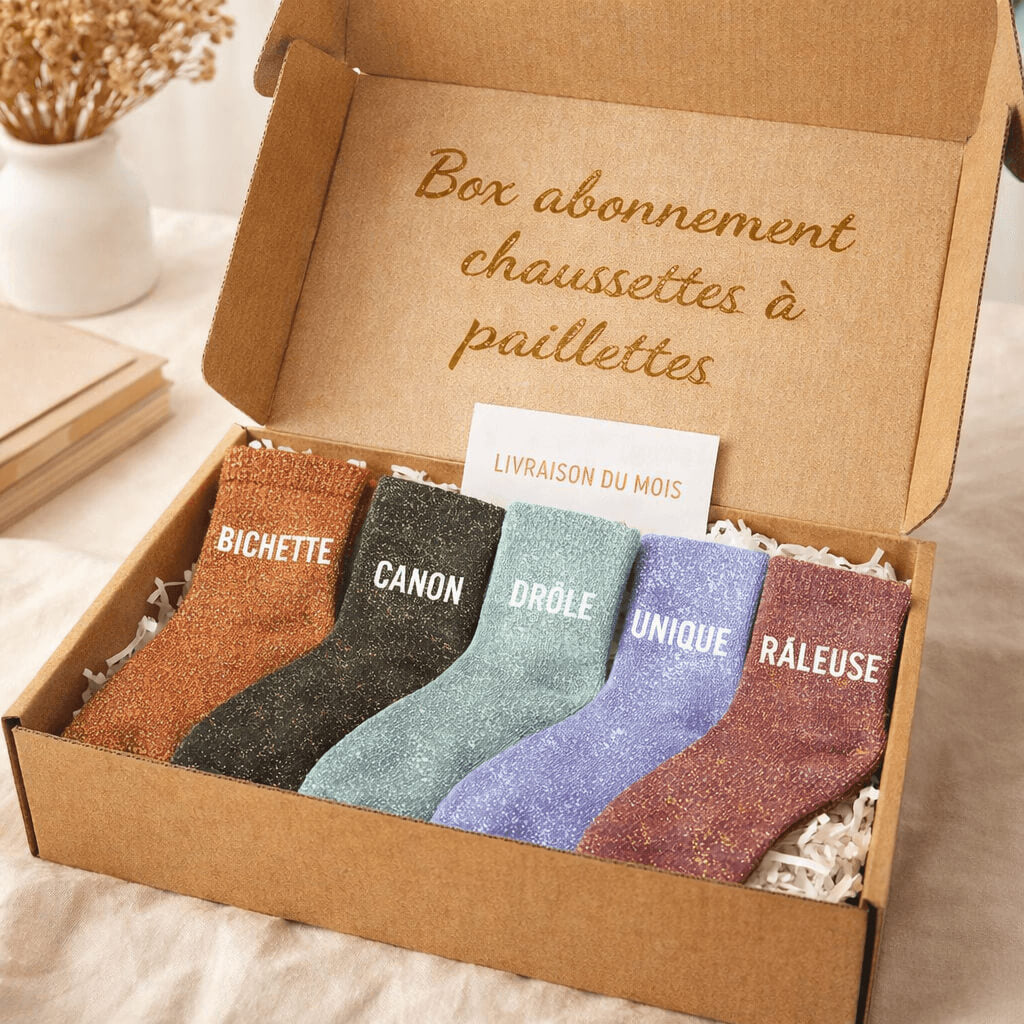 box abonnement chaussettes à paillettes