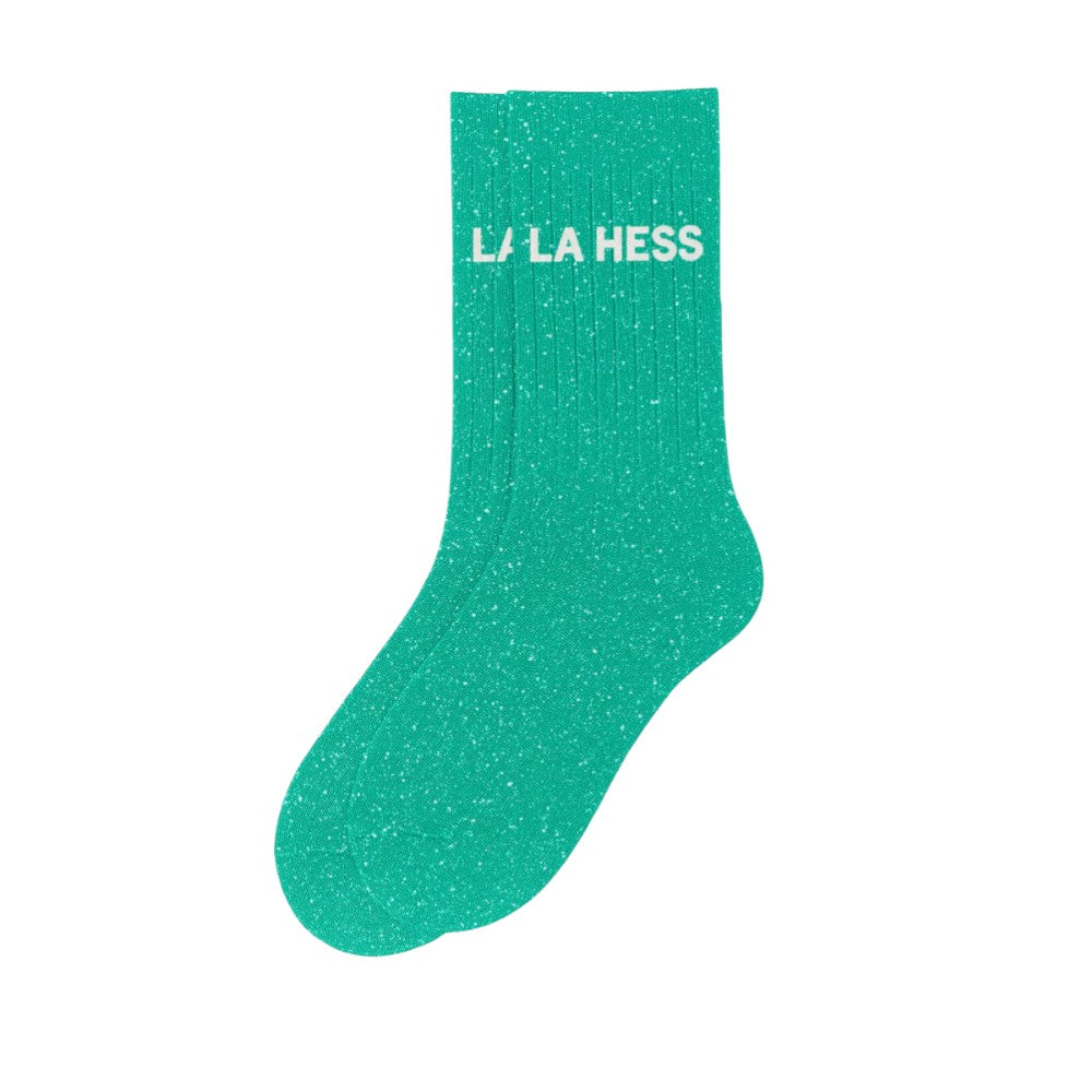 chaussettes à paillettes La Hess couleur vert Woom