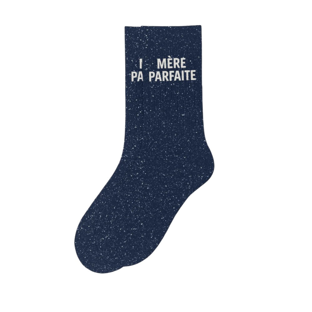chaussettes à paillettes Mère parfaite marine Woom