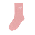 chaussettes à paillettes Team Jul rose Woom