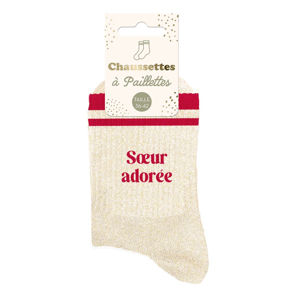 chaussettes à bandes soeur adorée