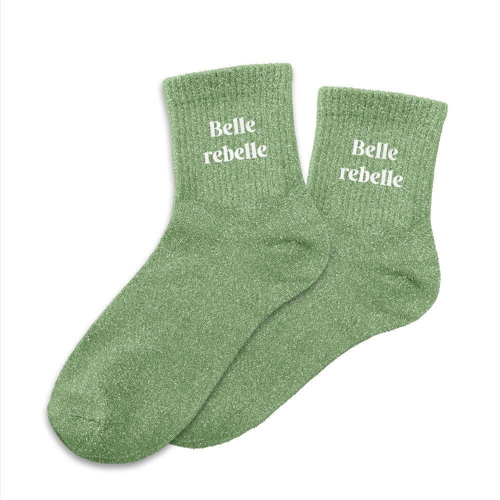 chaussettes à paillettes Belle Rebelle