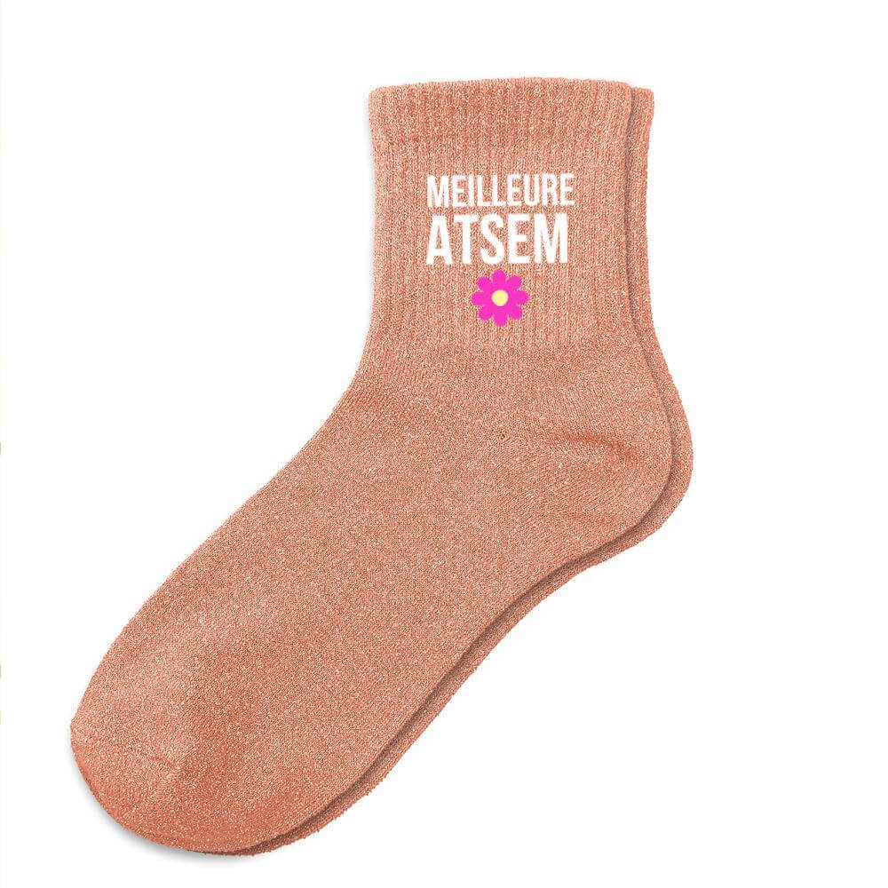 chaussettes à paillettes Meilleure ATSEM