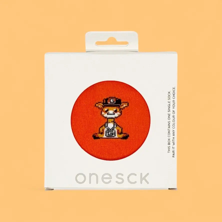 chaussettes animal girafe hip-hop sous carton