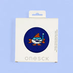 chaussettes animal poisson malin sous carton