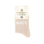 chaussettes bichette beige