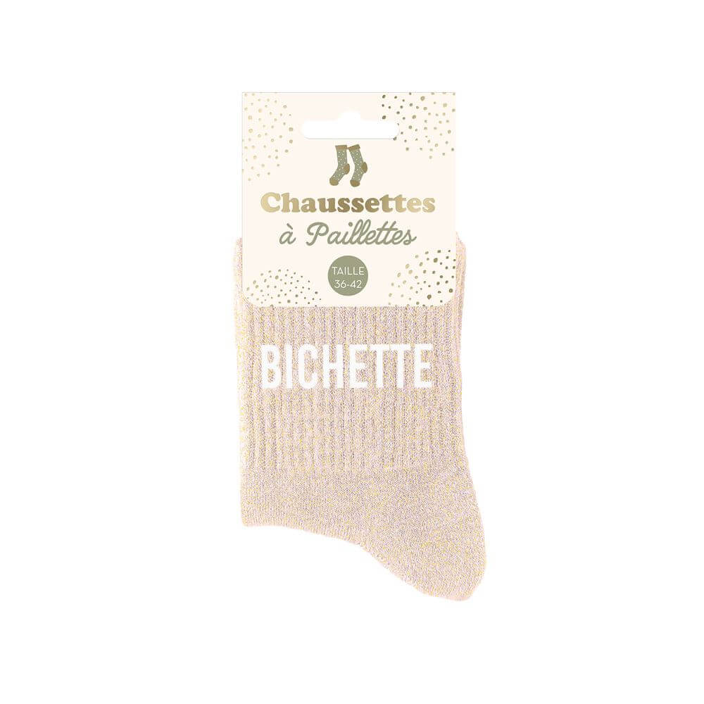 chaussettes bichette beige