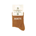 chaussettes bichette marron