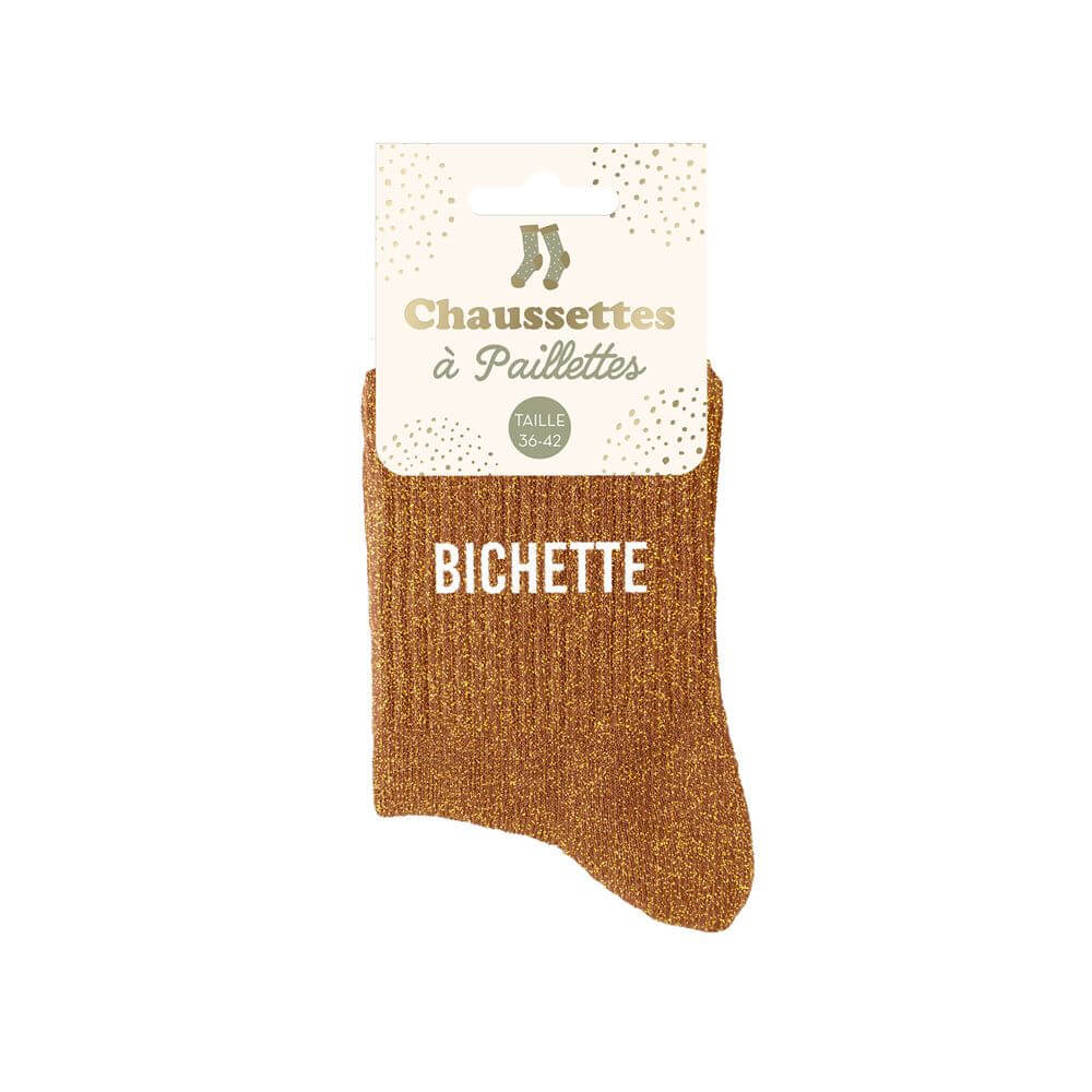 chaussettes bichette marron
