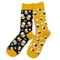 chaussettes bière blonde brune