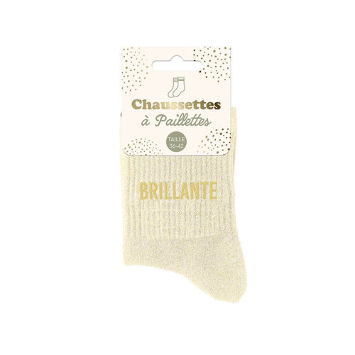 chaussettes brillante