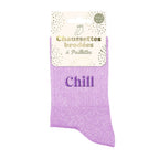 chaussettes brodées Chill