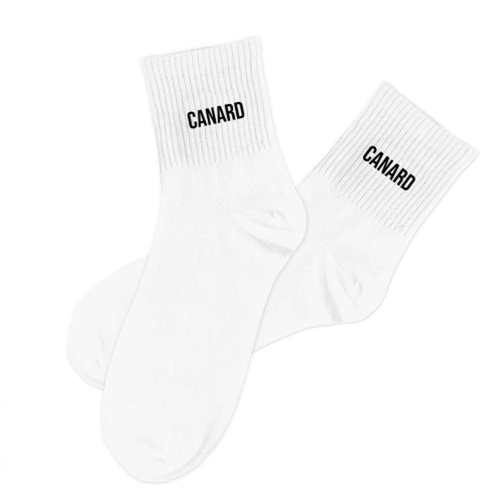 chaussettes canard couleur blanc
