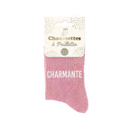 chaussettes charmante rose