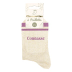 chaussettes Connasse à bandes