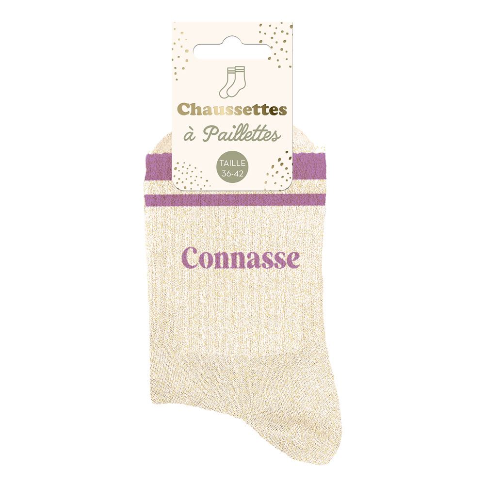 chaussettes Connasse à bandes