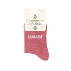 chaussettes connasse rose