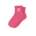 chaussettes courtes à paillettes One Life Woom Rose