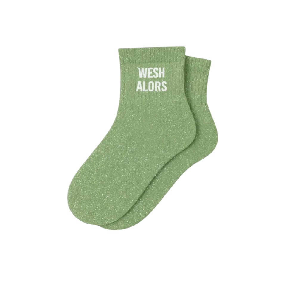 chaussettes courtes à paillettes Wesh alors Woom