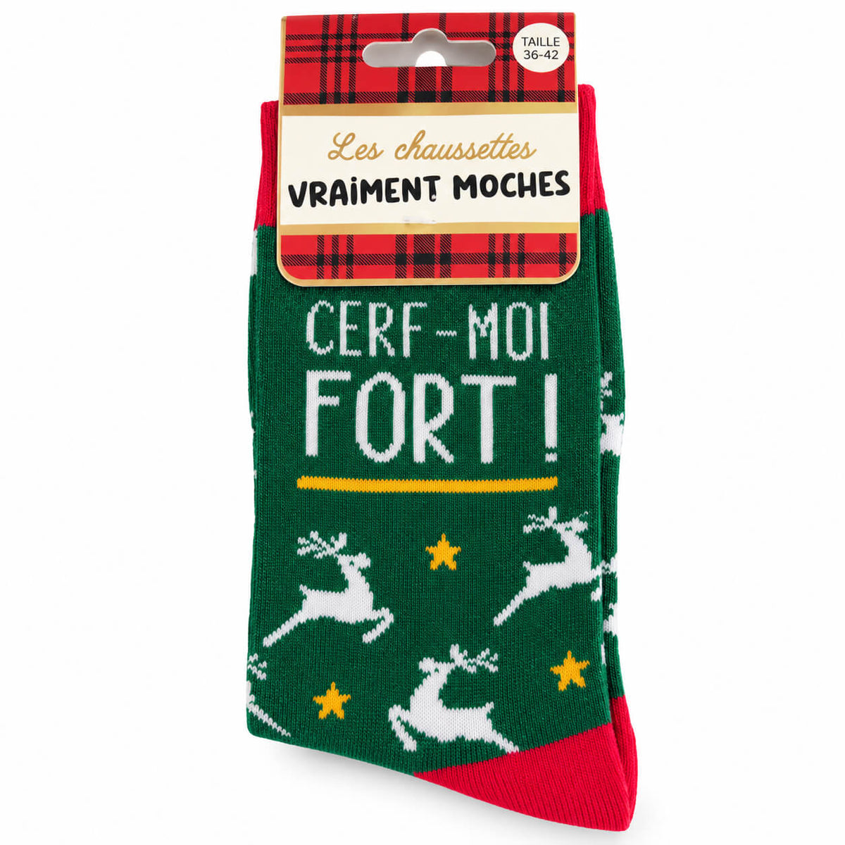 Chaussettes de Noël Cerf moi fort