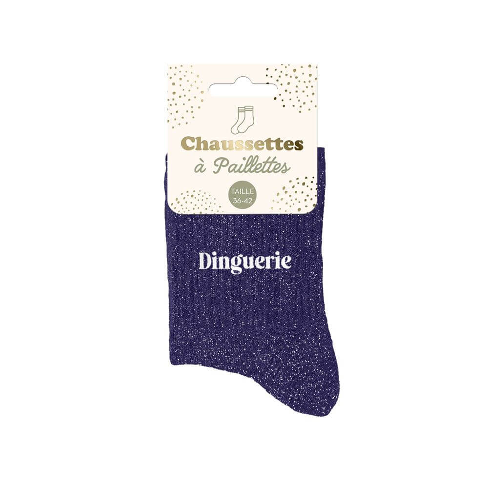 Chaussettes à paillettes Dinguerie