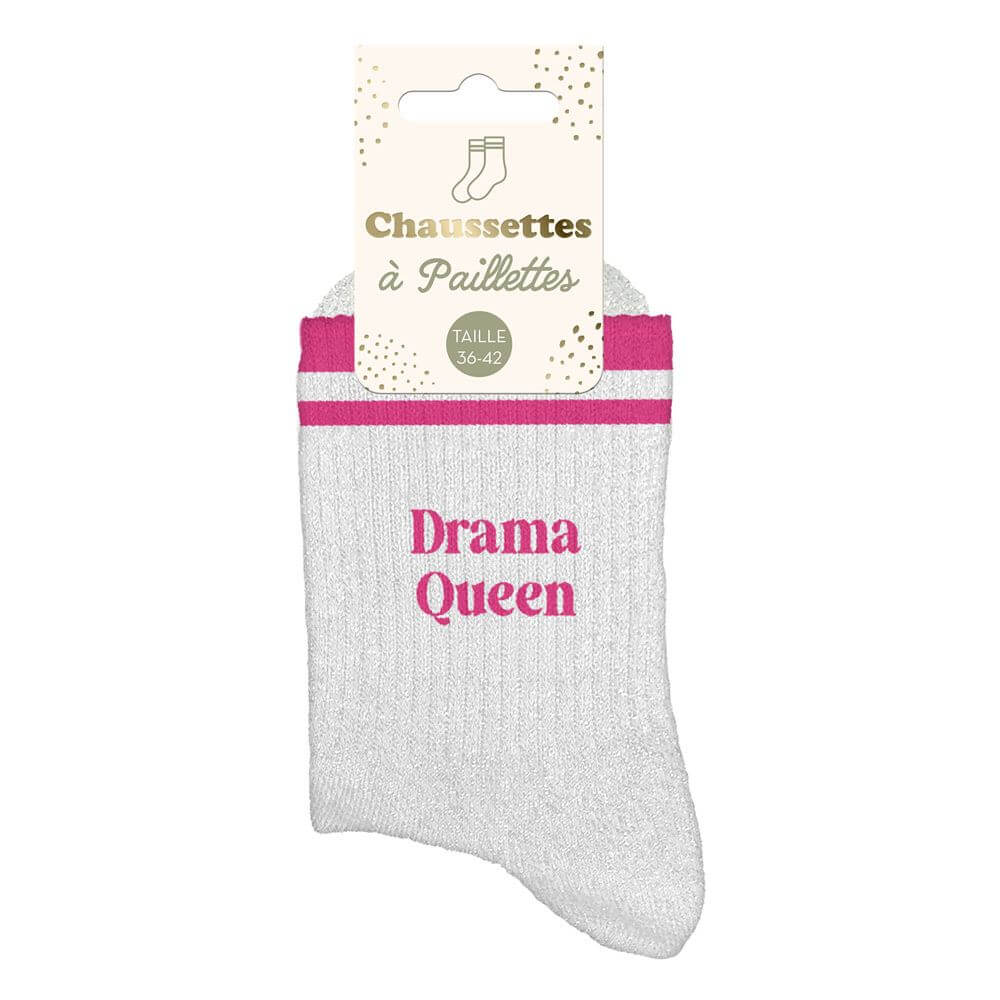 chaussettes Drama queen à bandes