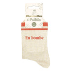 chaussettes en bombe à bandes