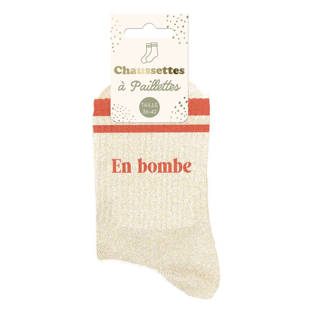 chaussettes en bombe à bandes