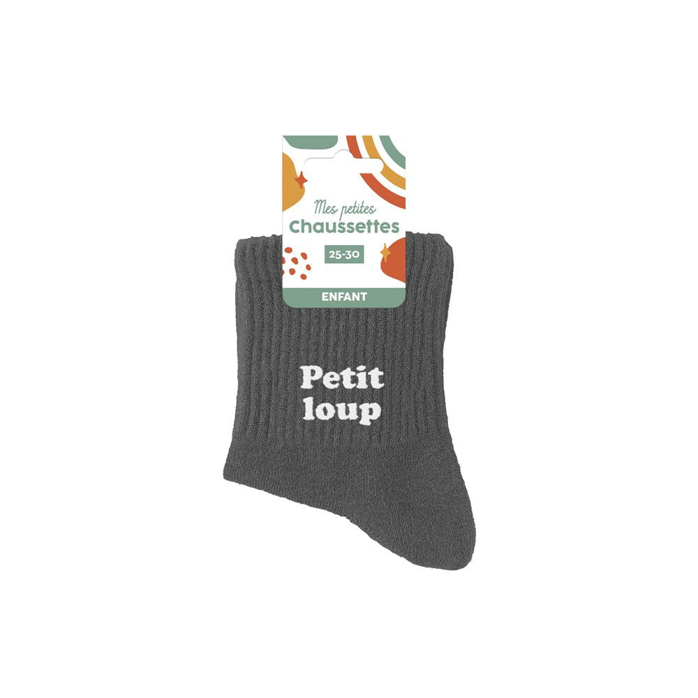 chaussettes enfant petit loup