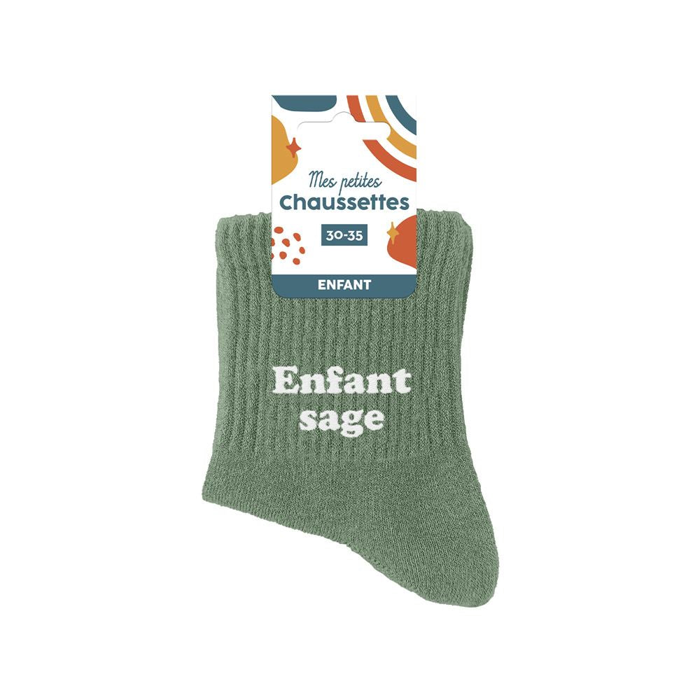 chaussettes enfant sage