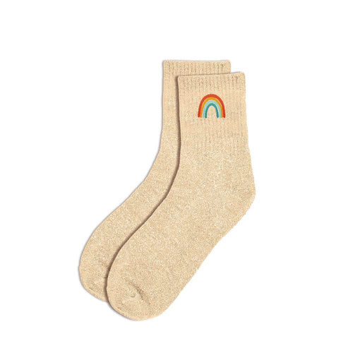 chaussettes fantaisie arc en ciel