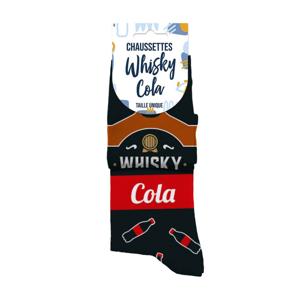 chaussettes fantaisie whisky cola