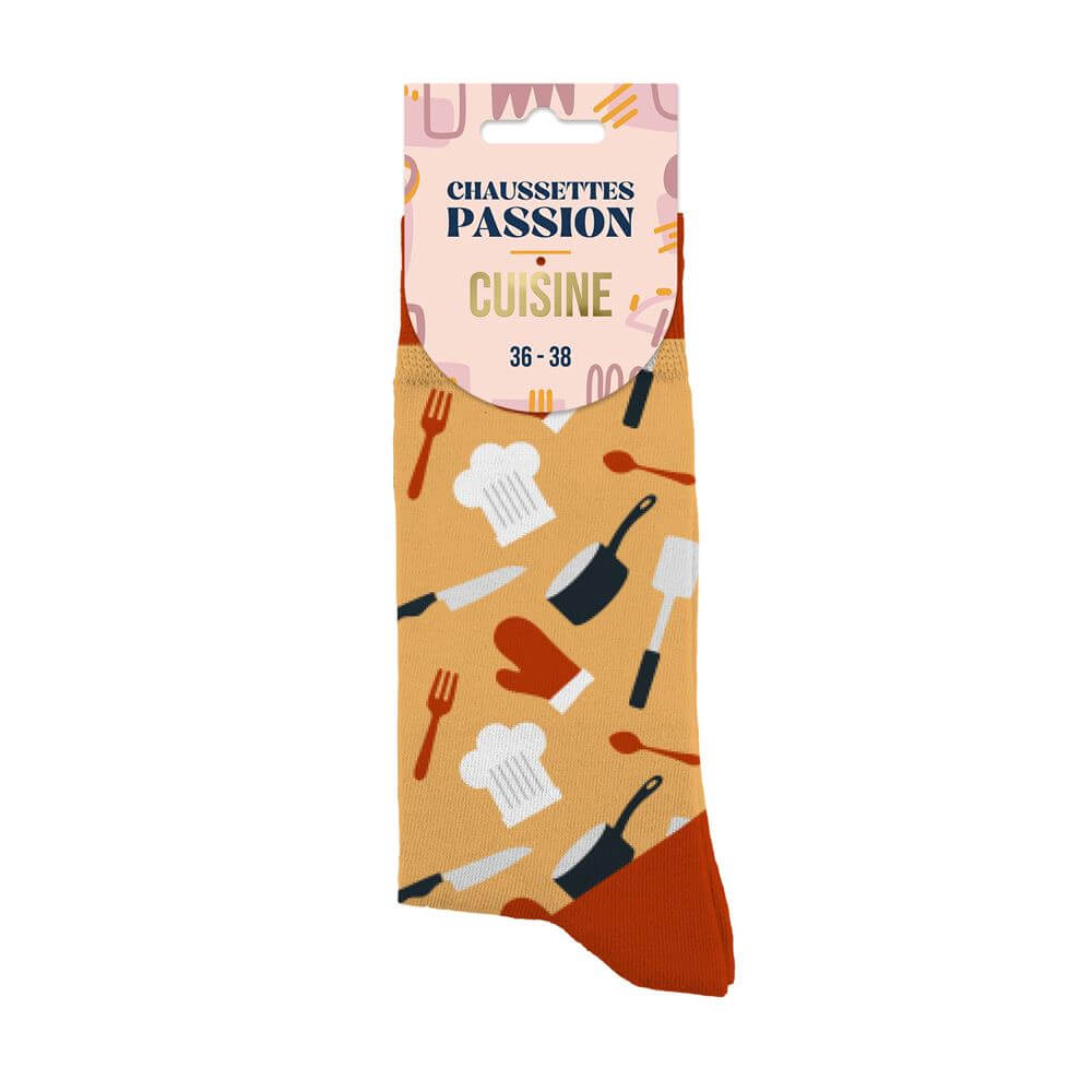 chaussettes femme passion cuisine