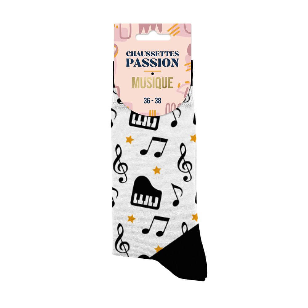 chaussettes femme passion musique